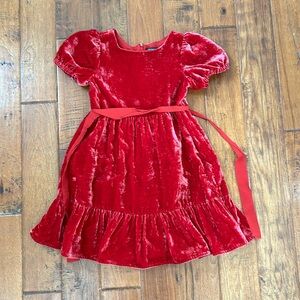 Crushed velvet Crewcuts dress